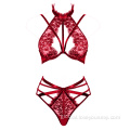 Hot Sexy Bra Panty Set Red Hot Sexy Lingerie Bra Panty Set Red Supplier